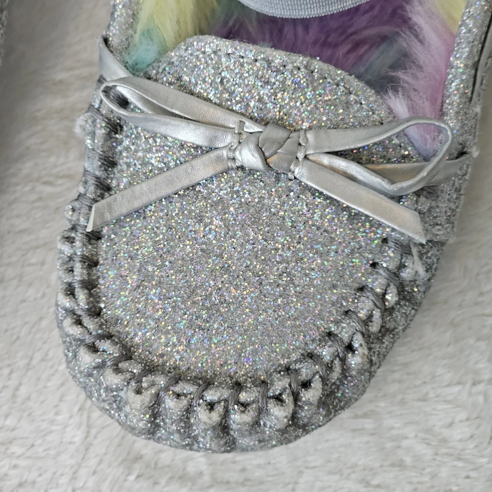 OLIVE & EDIE | Kid's Glitter Slip-On Moccasin